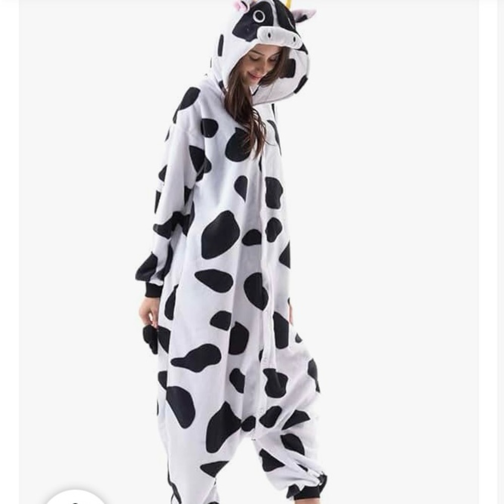 Cow Print Onesie Pajamas